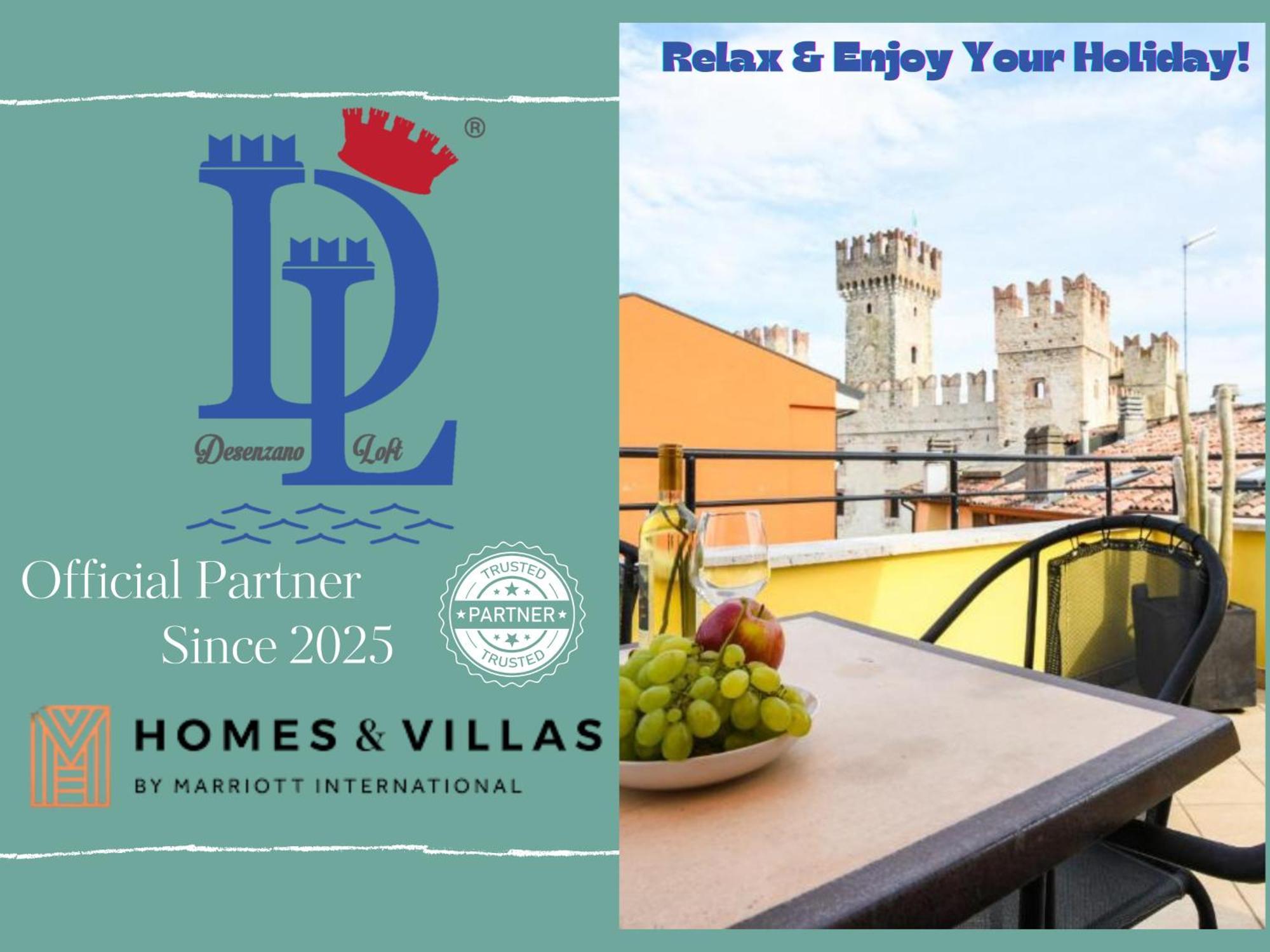 Desenzanoloft Official Partner Marriott Homes & Villas -Penthouse Never Say Never Sirmione Castle View Exterior photo